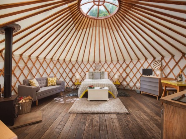 Willow Yurt interior